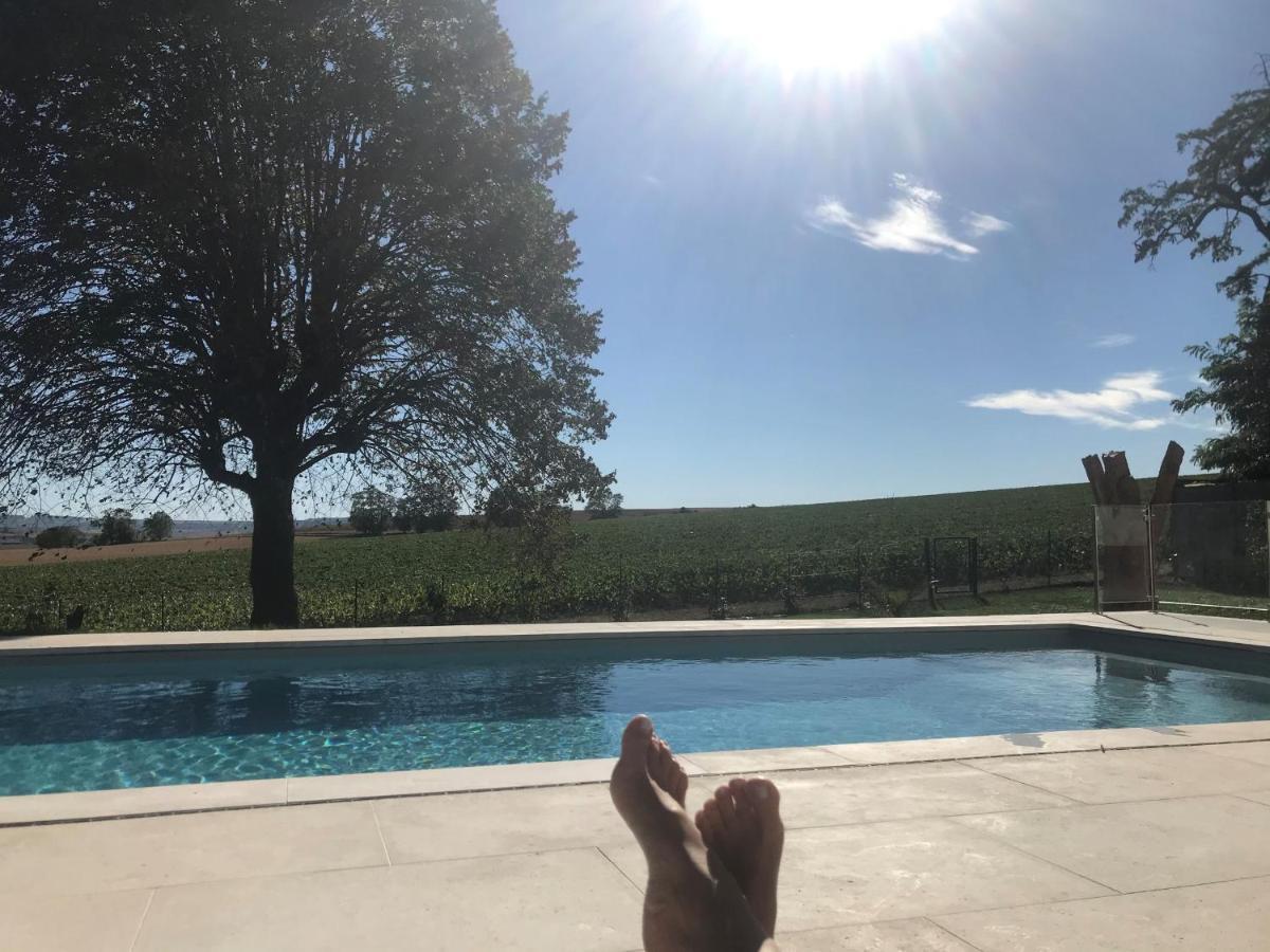 Best View, Pool And Spa On The Champagne Vineyard Saint-Thierry Exterior foto